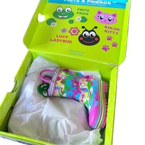 Western Chief Fritz & Friends Kids Water Proof Rain Boots SZ 5